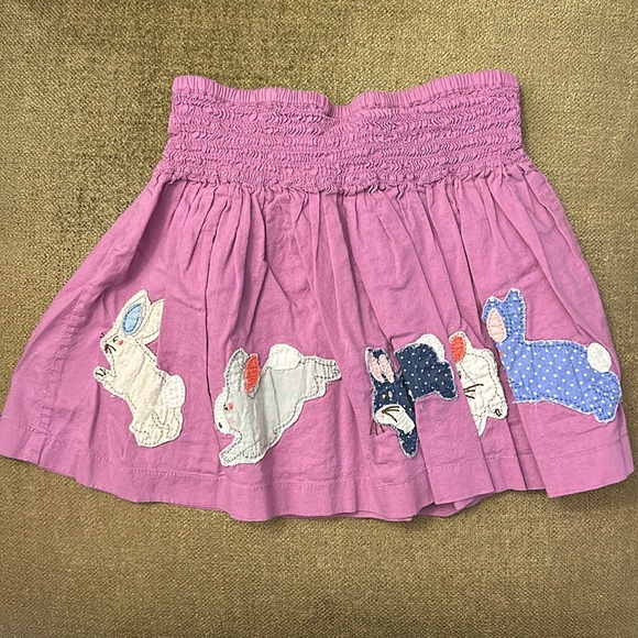 Mini Boden purple skirt with 🐇 bunnies 🐰 size 1 1/2-2 years - Picture 5 of 7